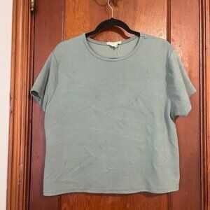 Happily Grey Textured Top in Sage Womens Size S